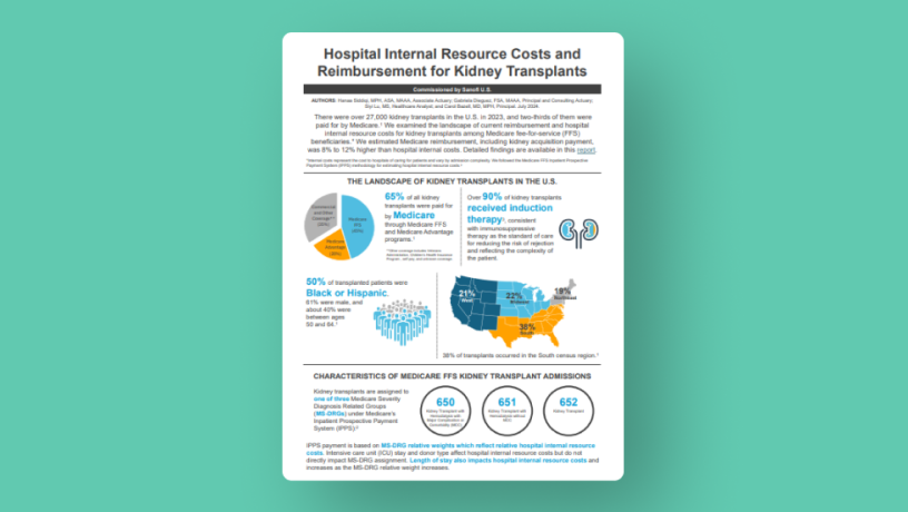 Thumbnail of resources from the Milliman report, commissioned by Sanofi.