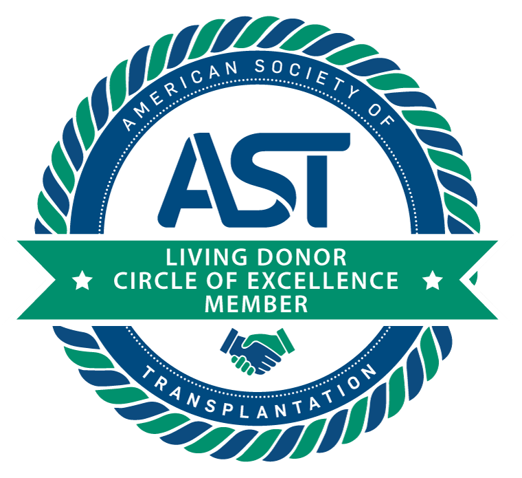 AST Living Donor Circle of Excellence Logo